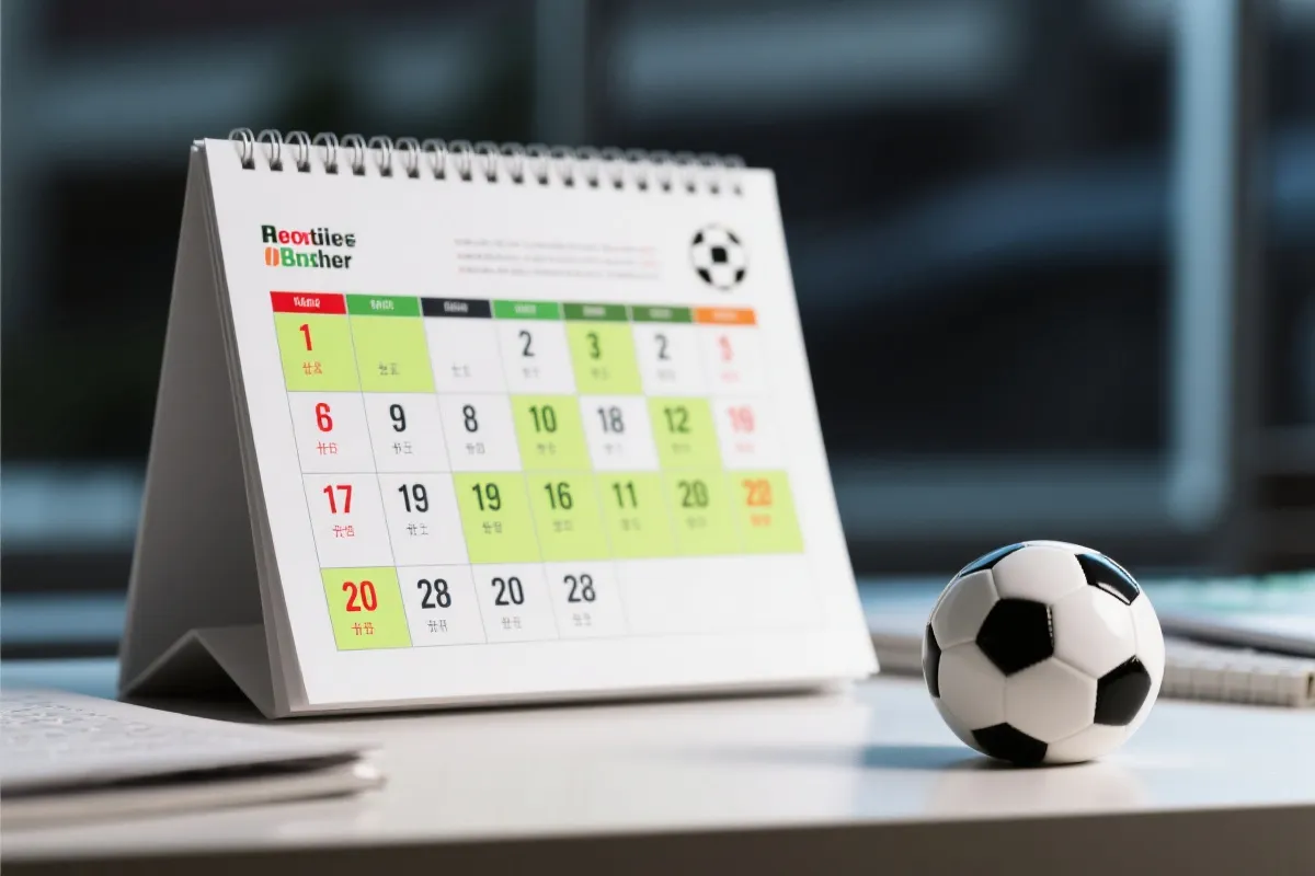 赛程与日历示意图